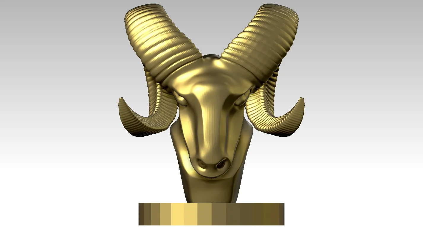 Doodge-Ram-Hood-Decor - 3D print