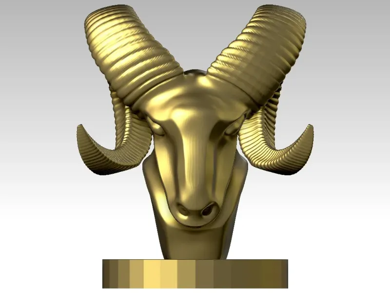 Doodge-Ram-Hood-Decor - 3D print