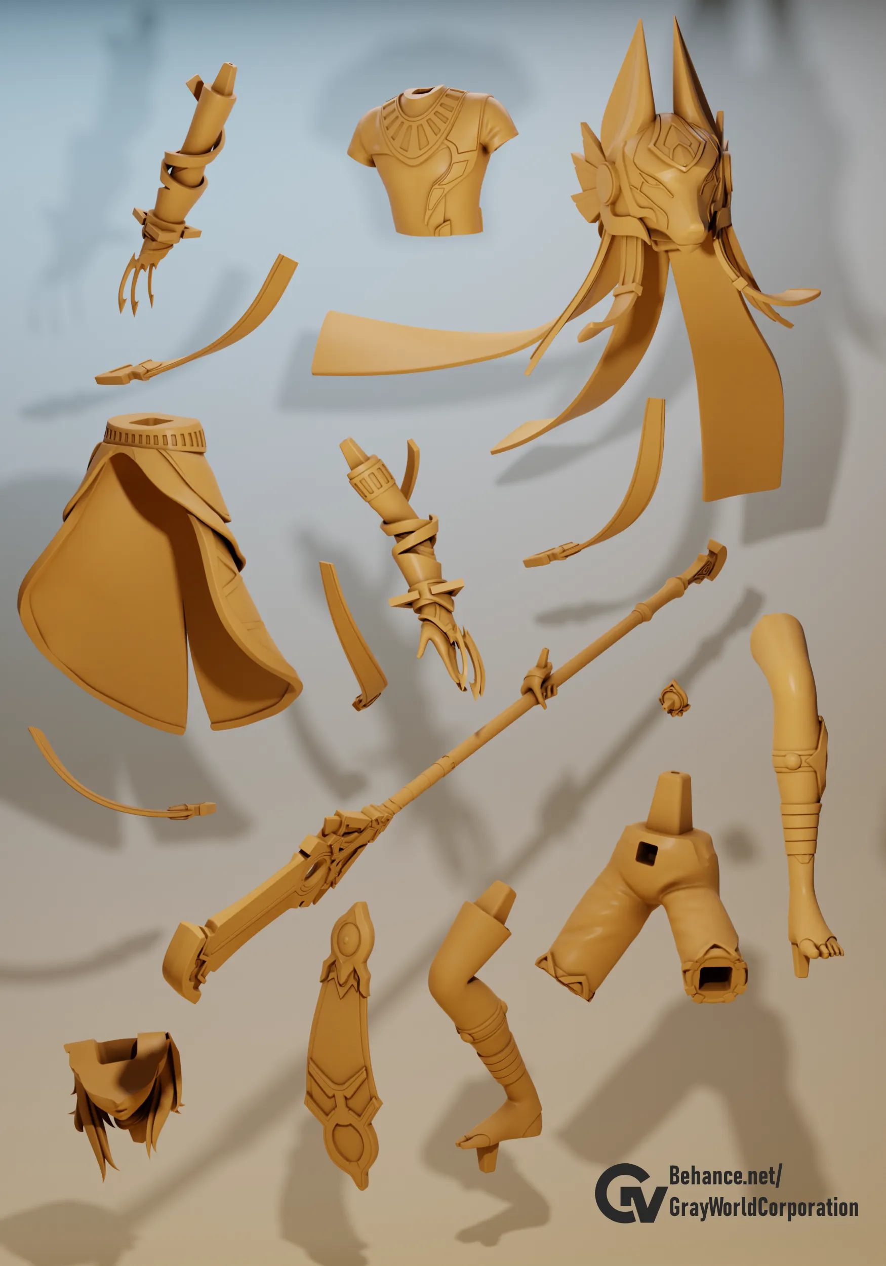 Cyno Reference Characters & Creatures STL Download - Cyno | Genshin Impactby Gray ...