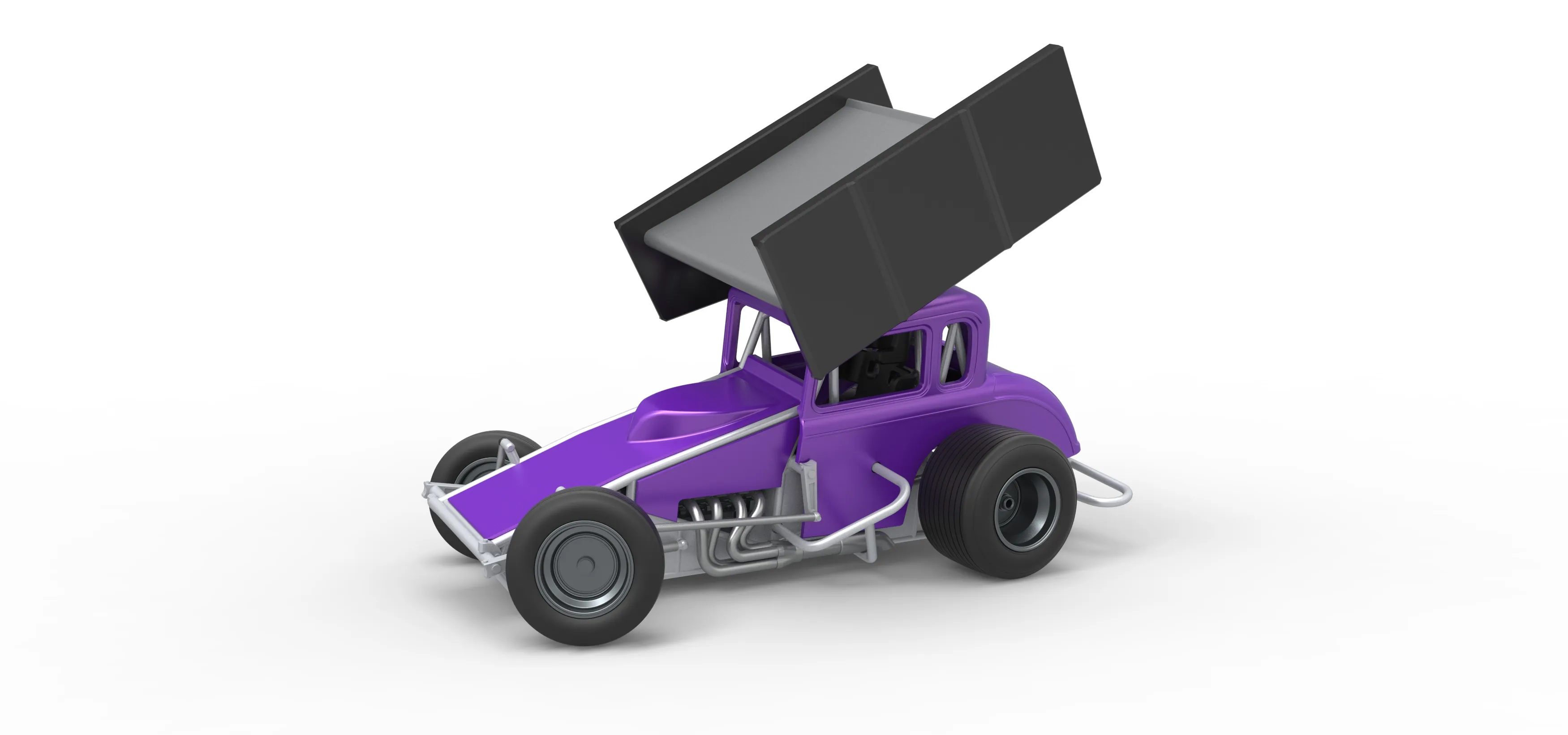 New Zealand Modified stock car while turning Scale 1:25