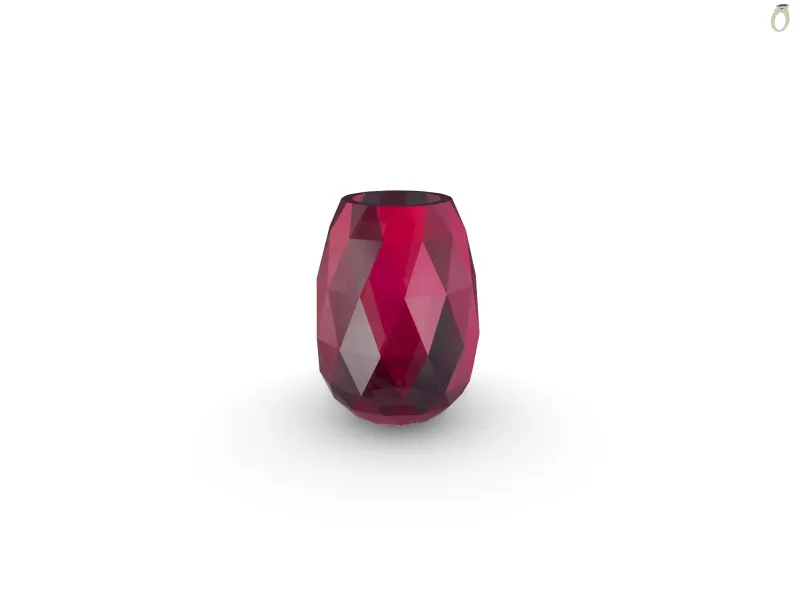 Geometric Faceted Vase