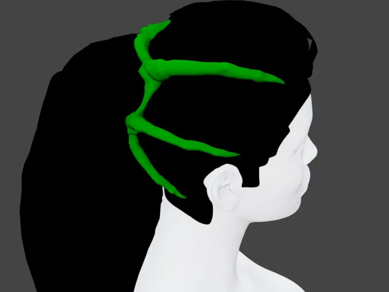 Monster/Alien Hairclip