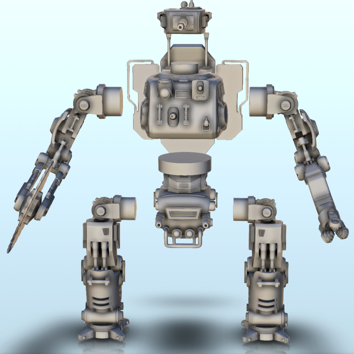 Zihaldin combat robot (23) - sci-fi science fiction future 4, 3D models  download