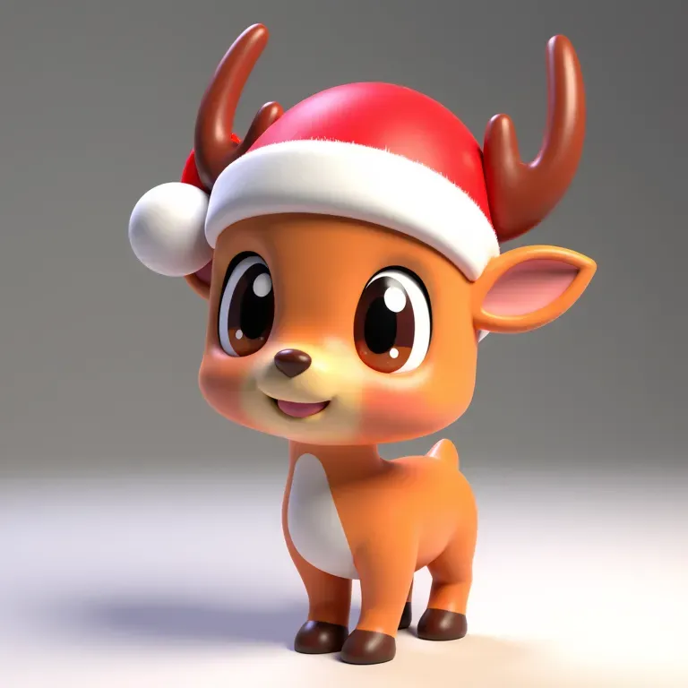 Cute Santa Reindeer