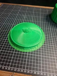 Elegant Ribbed Trinket Box with Rose Lid-1