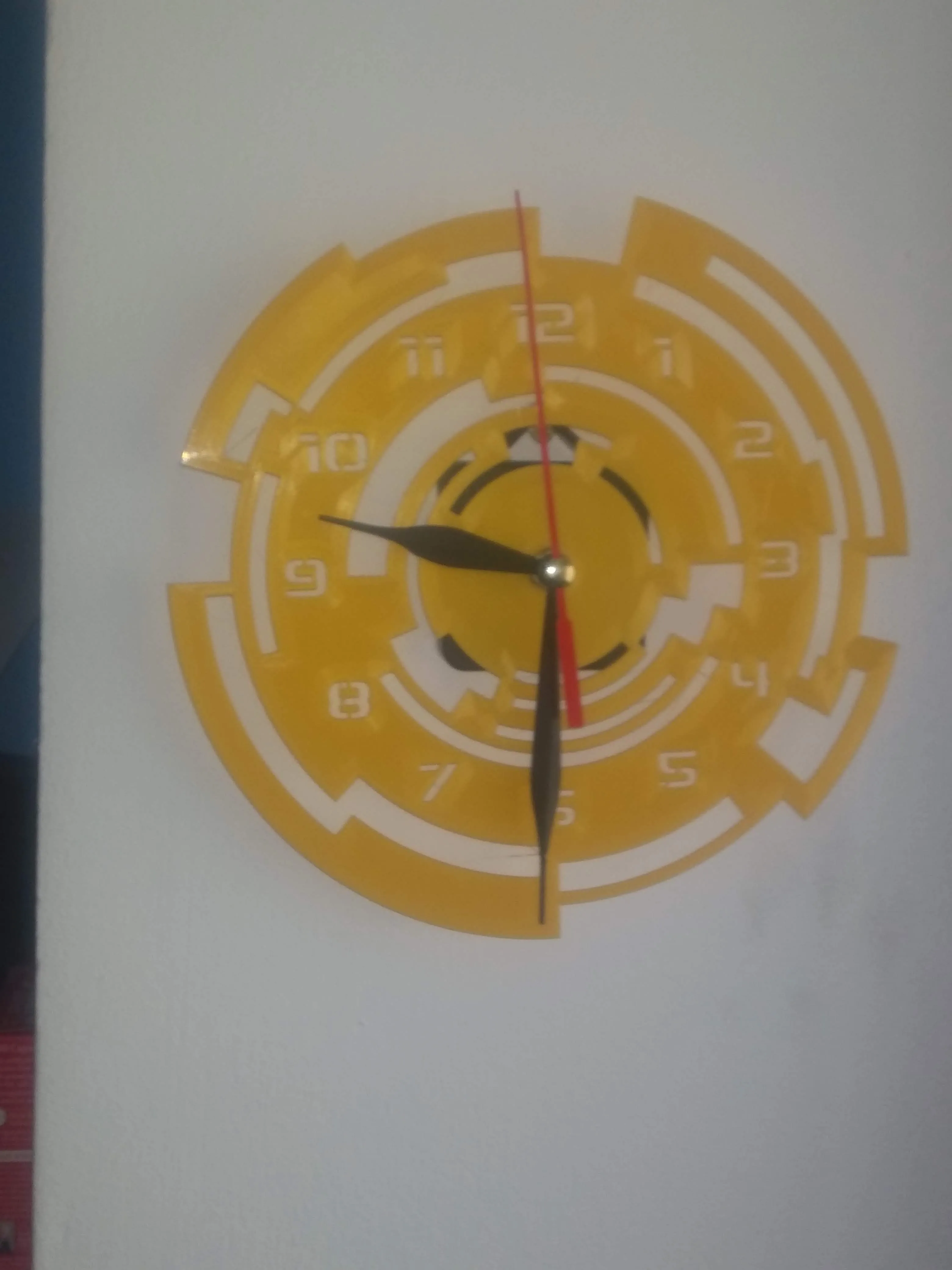 sci-fi wall clock design