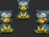Pokemon - Pikachu Cosplay Snorlax-5