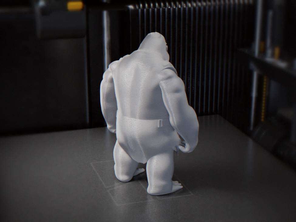 Boxing Gorilla Figurine Animal Collectible 3D Printable