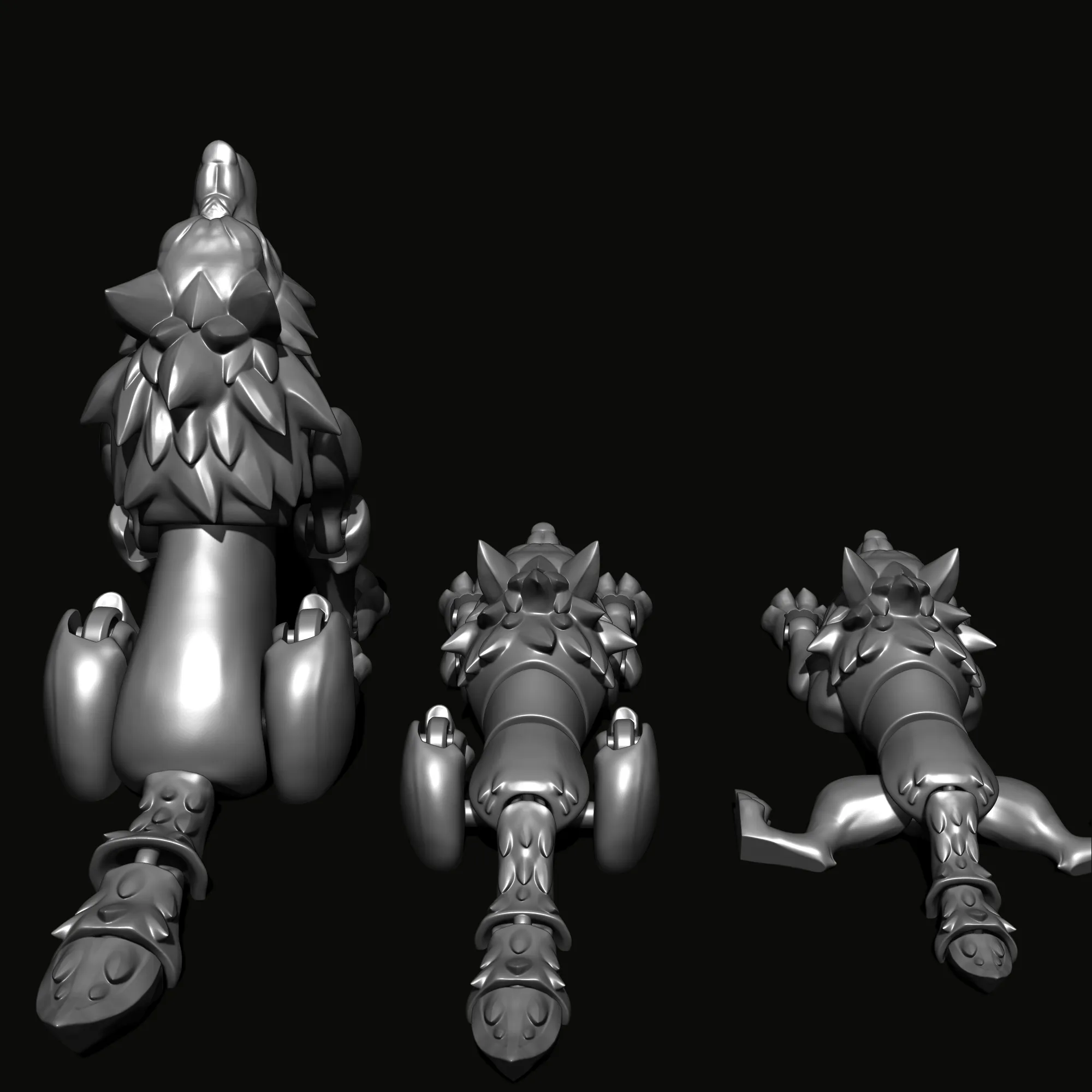 Articulated Wolf - Multiple Flexibility Versions