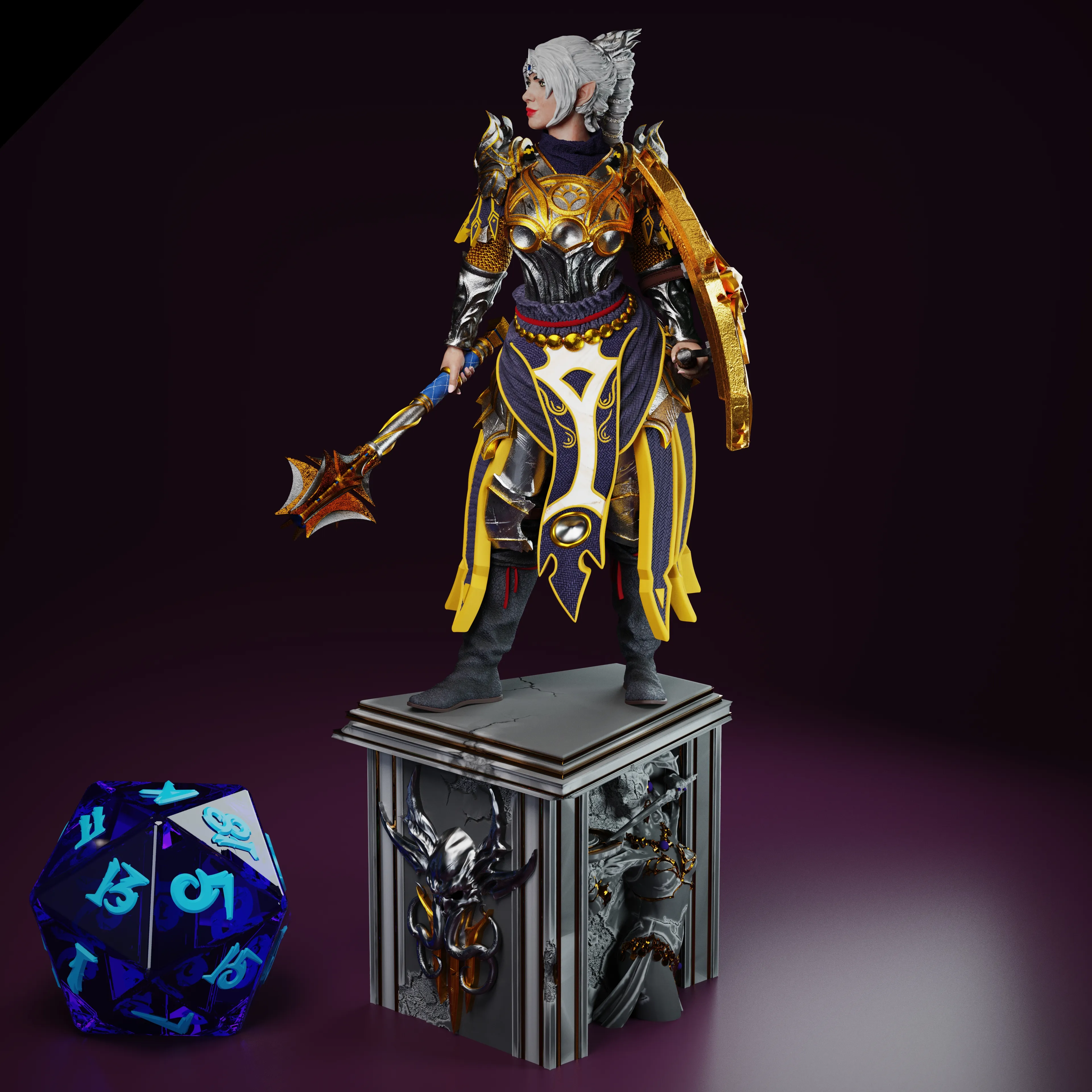 Shadowheart BG3 - tabletop 32mm and 75mm mini