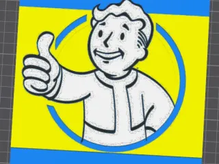 Vault Boy Fallout - HueForge