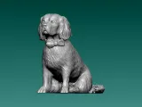 Labradoodle cast statue - 3D print-1