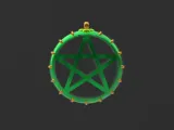 pentagram keychain-0
