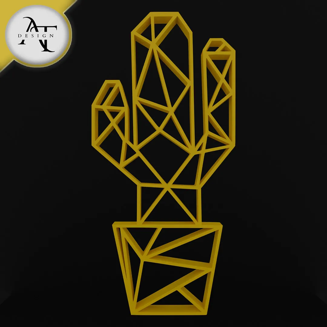 Cactus - Geometric - 2D Wall Art Decor