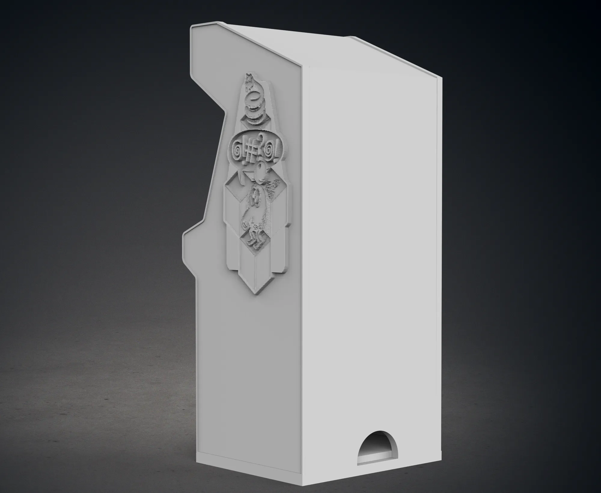 Q-bert Arcade Cabinet with Lithophane