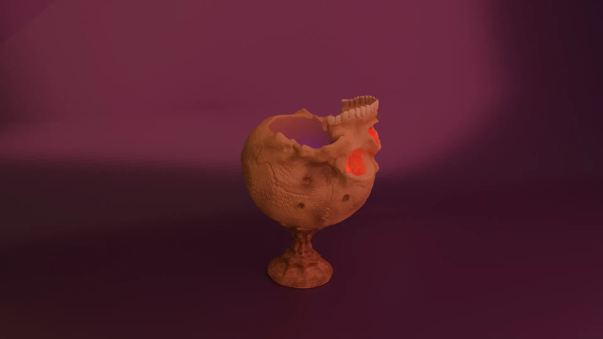 Inverted Skull Chalice Goblet