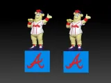 MLB - Atlanta Braves mascot statue - Meet Blooper - 3d print-1