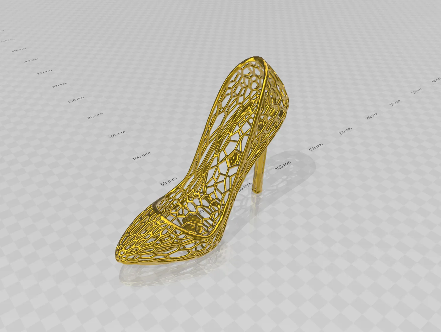 Heeled Shoe / Voronoi Design
