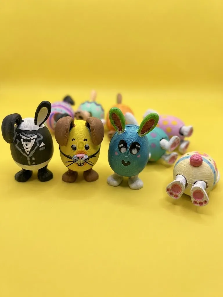 Cute "Clicky-Clack" Egg Bunny Army-2