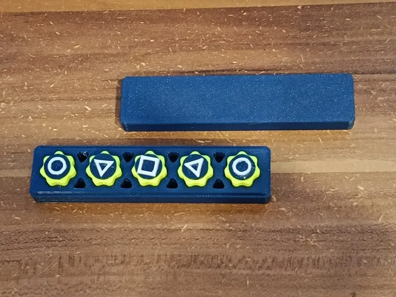 Gongs in a personal pencil case