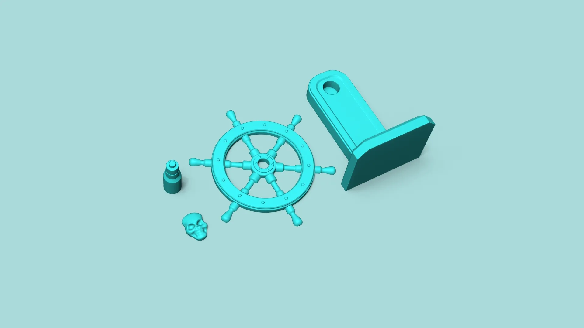 Pirate Ship Wheel - Decorative Spinning Toy