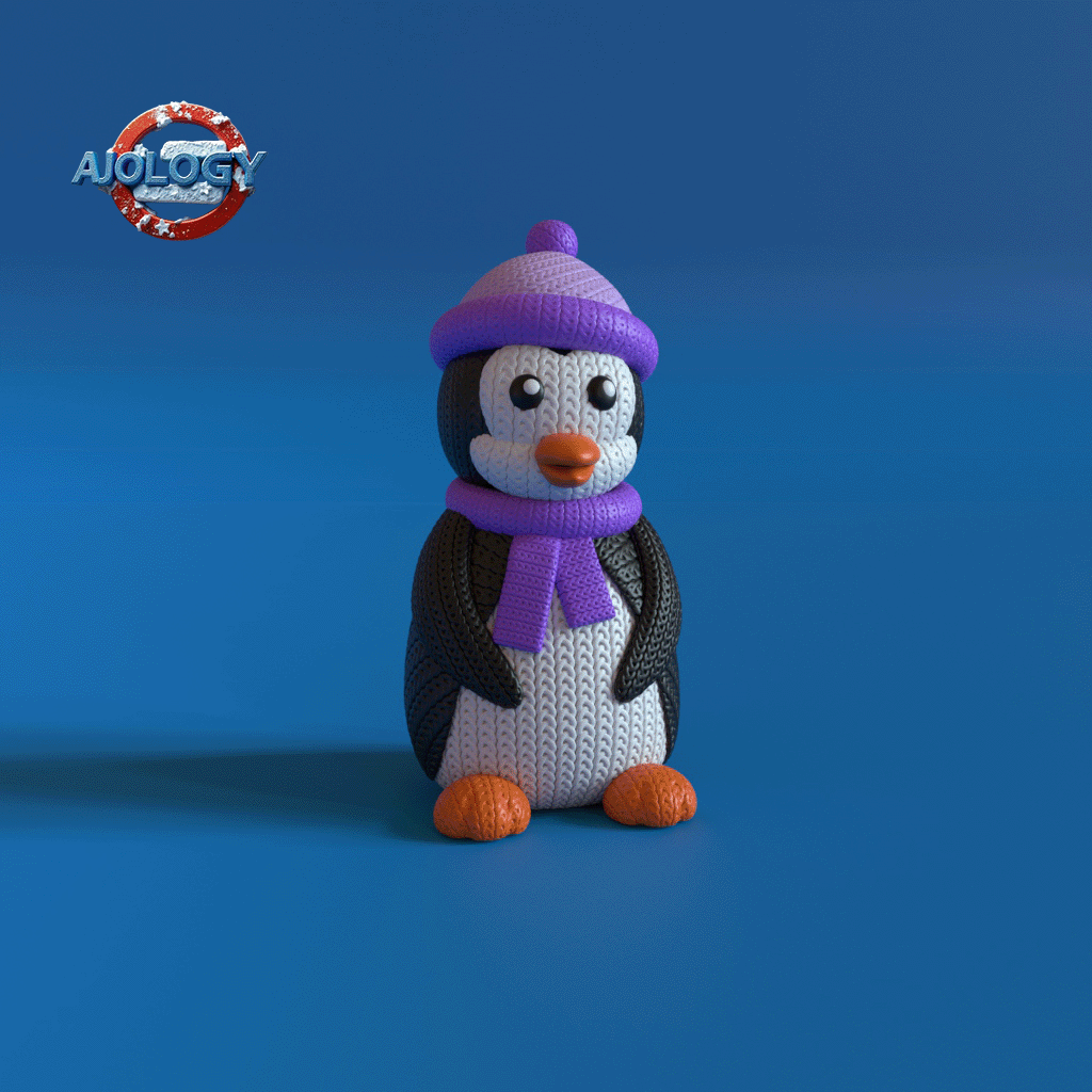Fictional characters stl download knitted penguinby ajology
