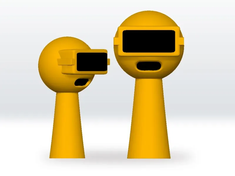 Sprunki Gold Garnold STL, 3mf, Obj, 3D Model Character Fanar