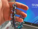 Квадратний лацужок брелок-3