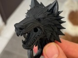 Geometric Wolf Head Wall Hook-3