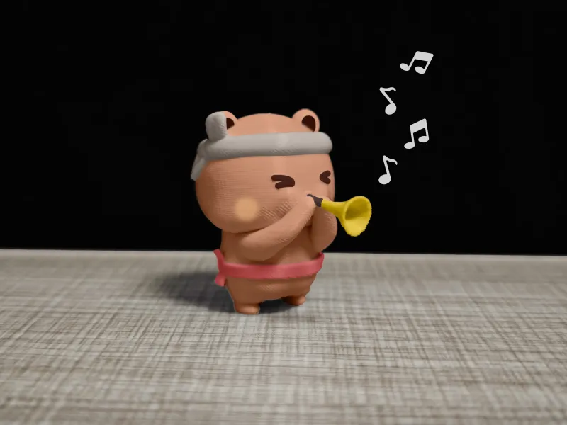 Couple Bear-Playing suona_music_bubu
