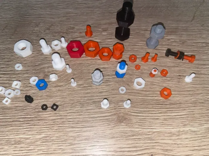Printable ISO 4017 Screw Set - Tools - PLA - 3D printed product - фото 4