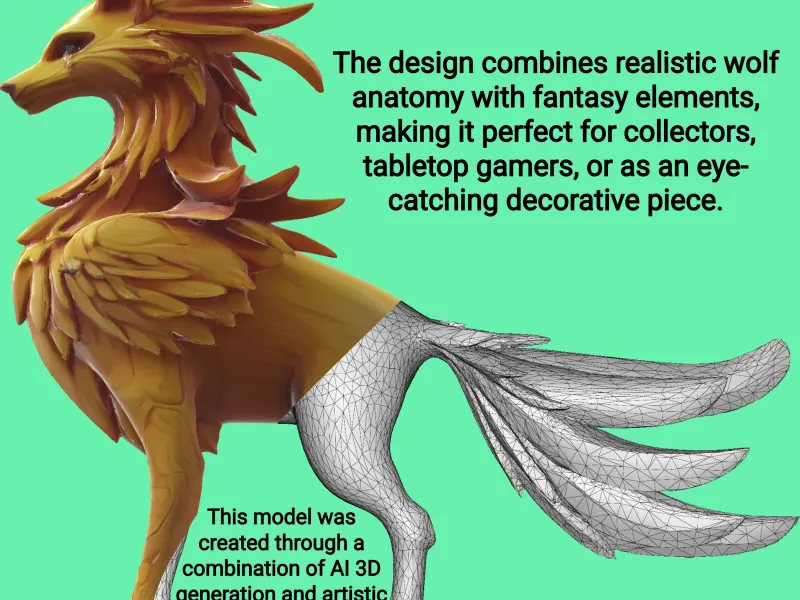 Golden Guardian Wolf