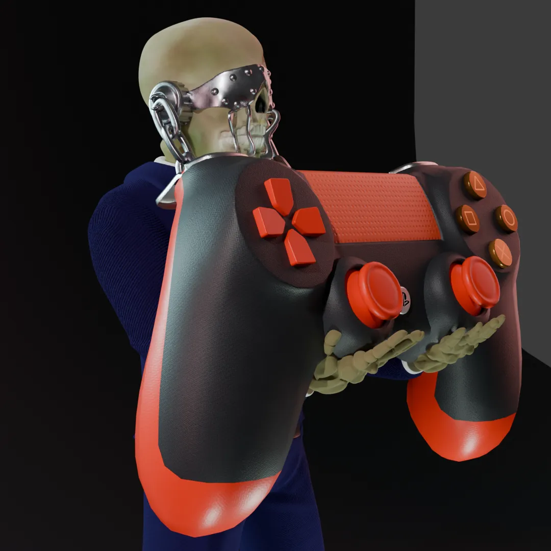 Megadeth Vic Rattlehead Joystick Support
