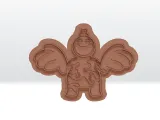 Doey the doughman Cookie cutter STL 3D-1