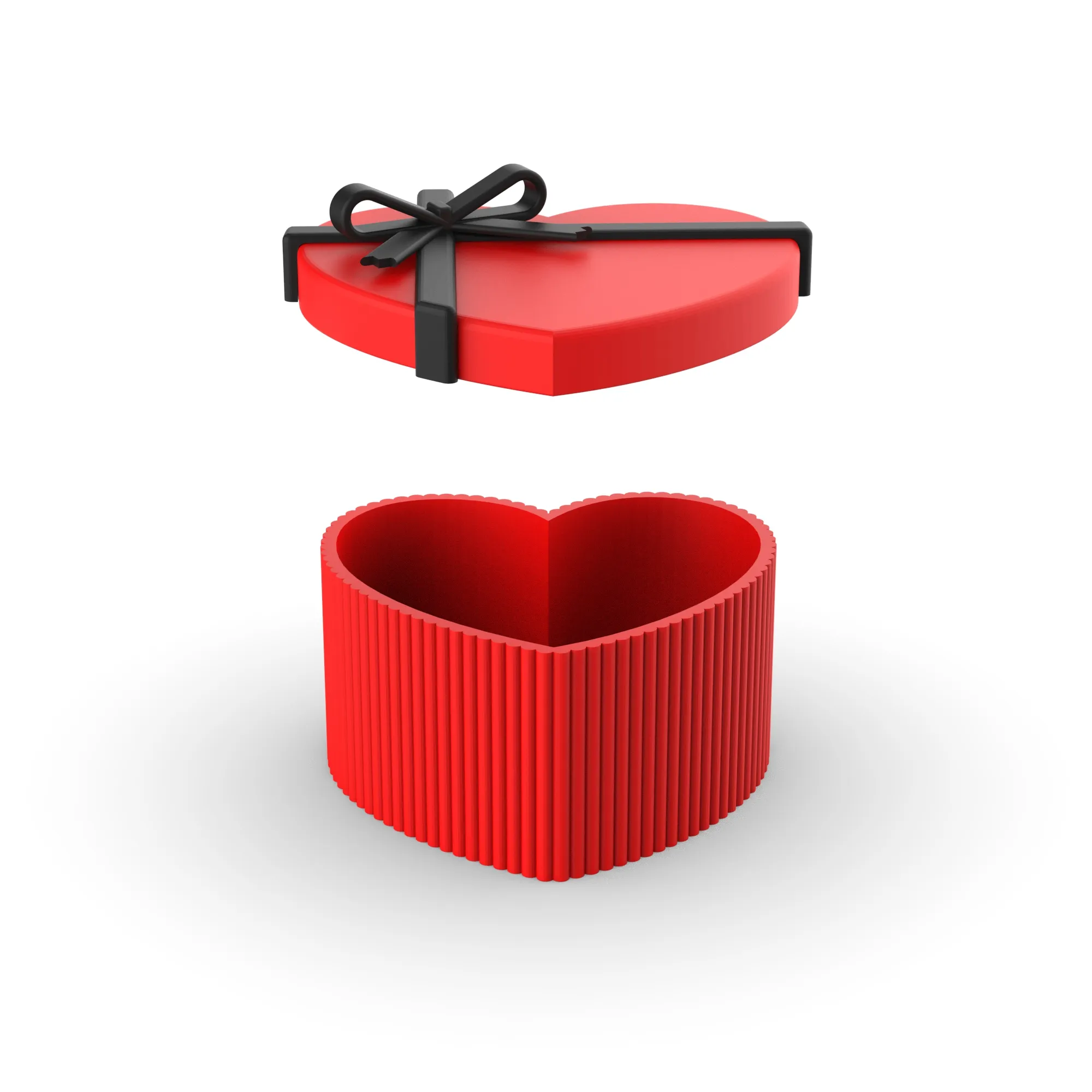 3D Printer Files | 3MF File | Heart Gift Box, 3D Valentine’s Day Gift ...