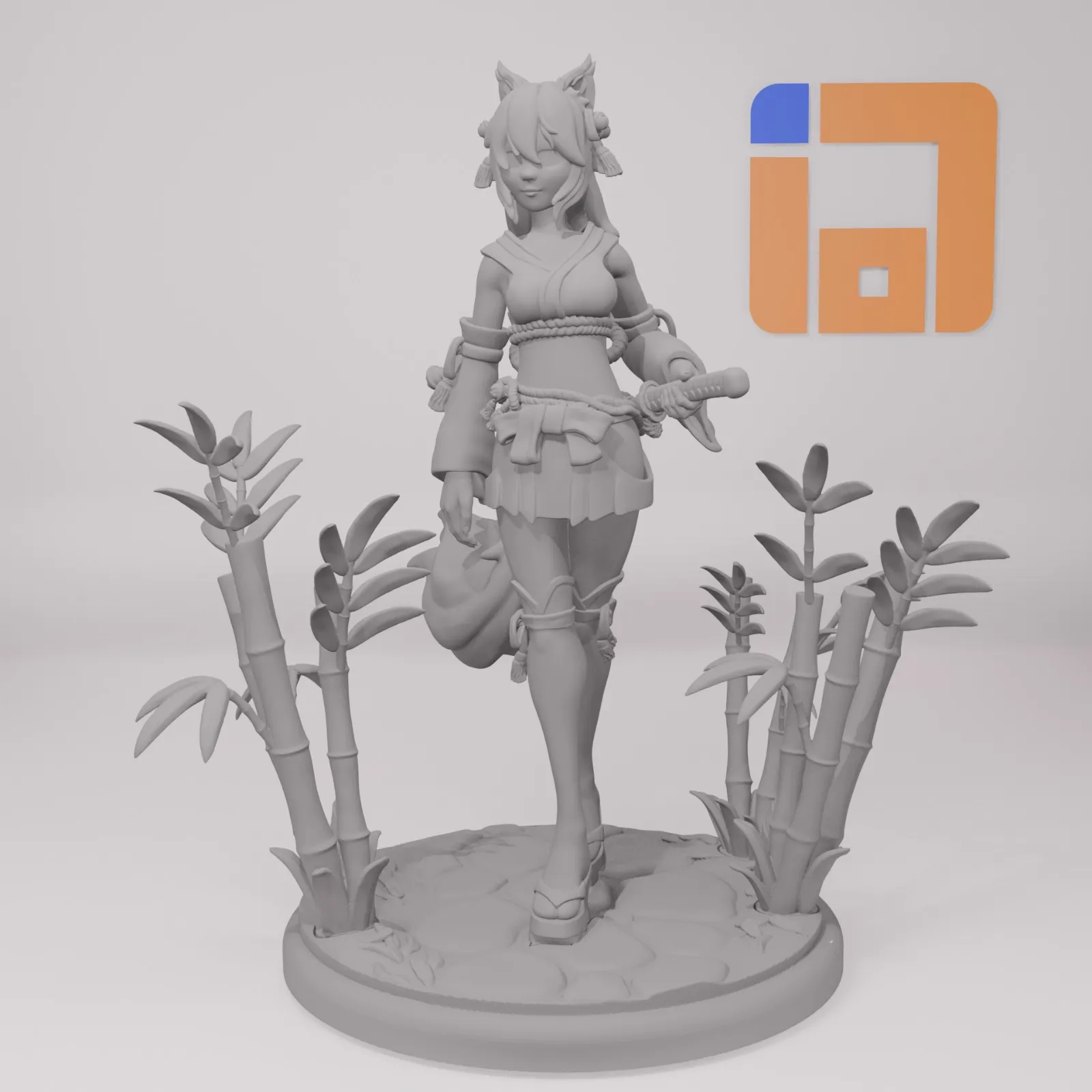 Figure Anime: Kitsune Miko
