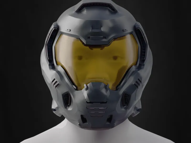 Doom Helmet Cosplay STL
