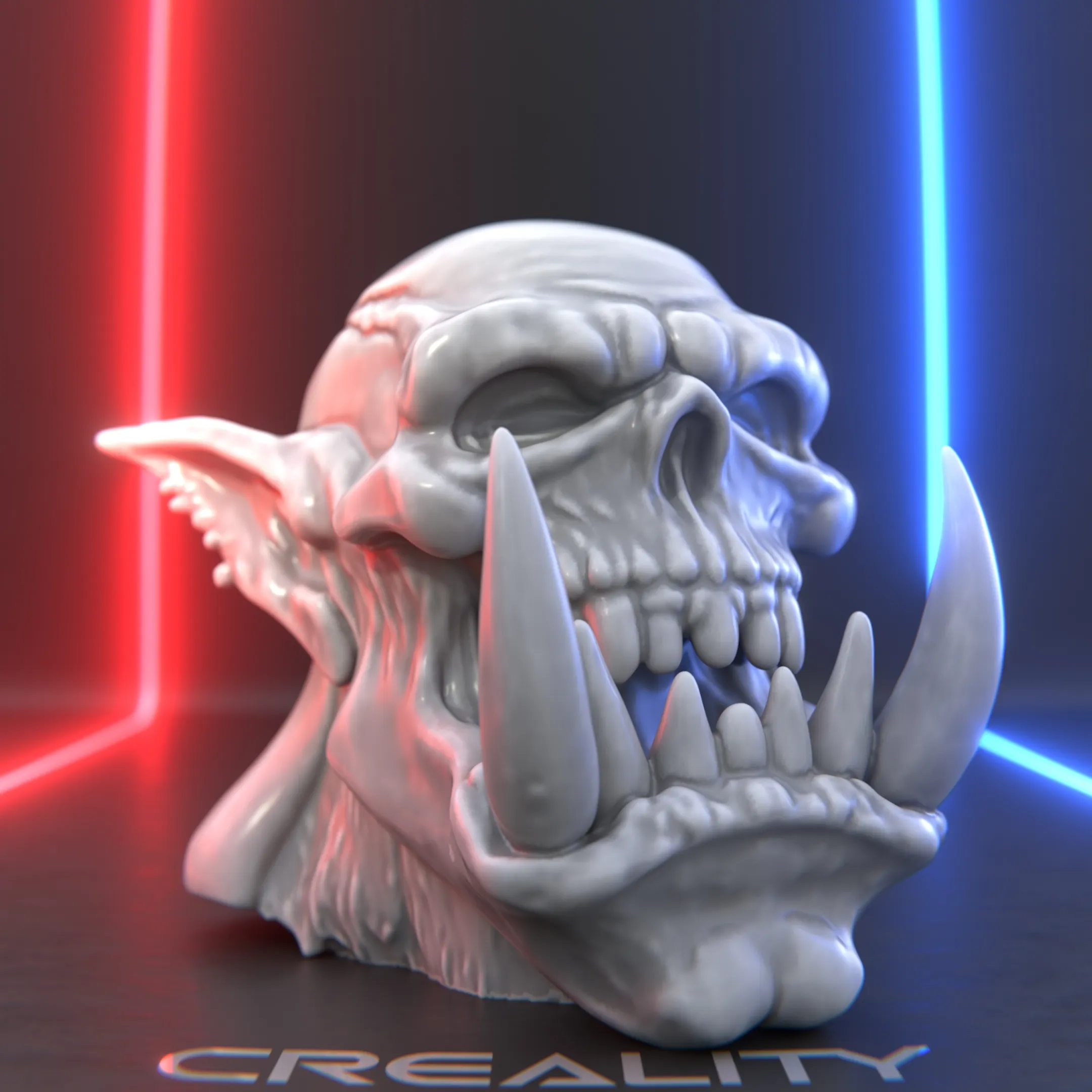 "Ogre Skull" – Dark Fantasy Sculpture