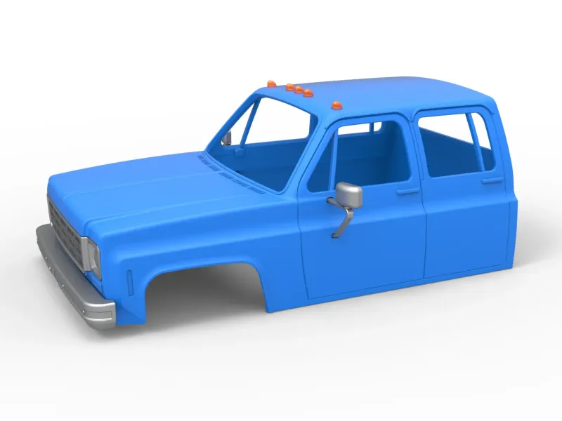Shell of Vintage Transporter truck Scale 1:25