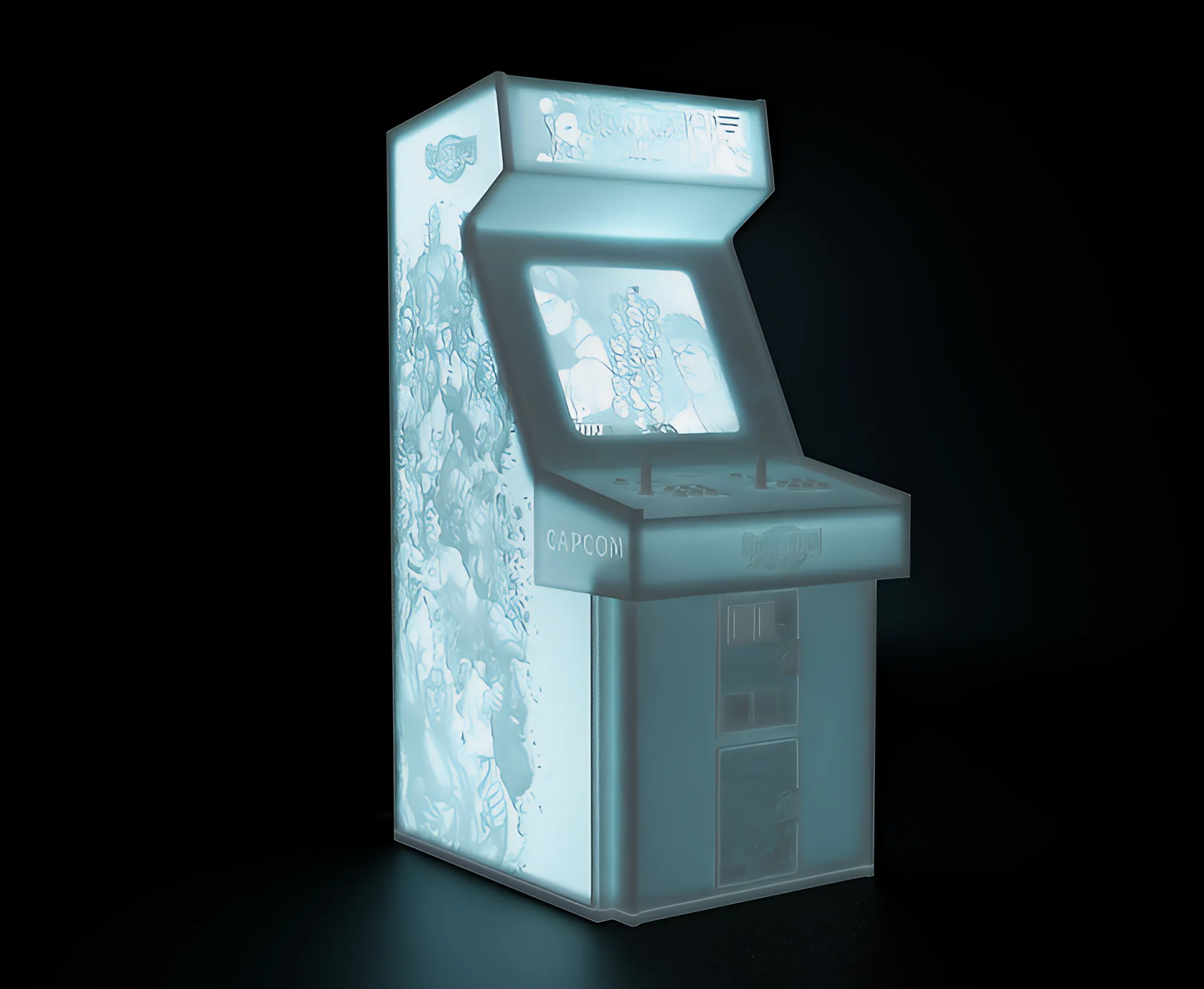 Street Fighter 3rd Strike Arcade Cabinet with Lithophane