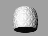 Round Pot Planter, Triangle Pattern  w/Hole  wo/Hole-2