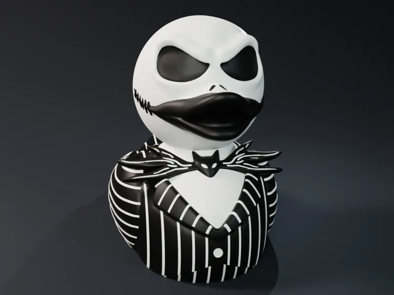 Cute Jack Skellington Rubber Duck
