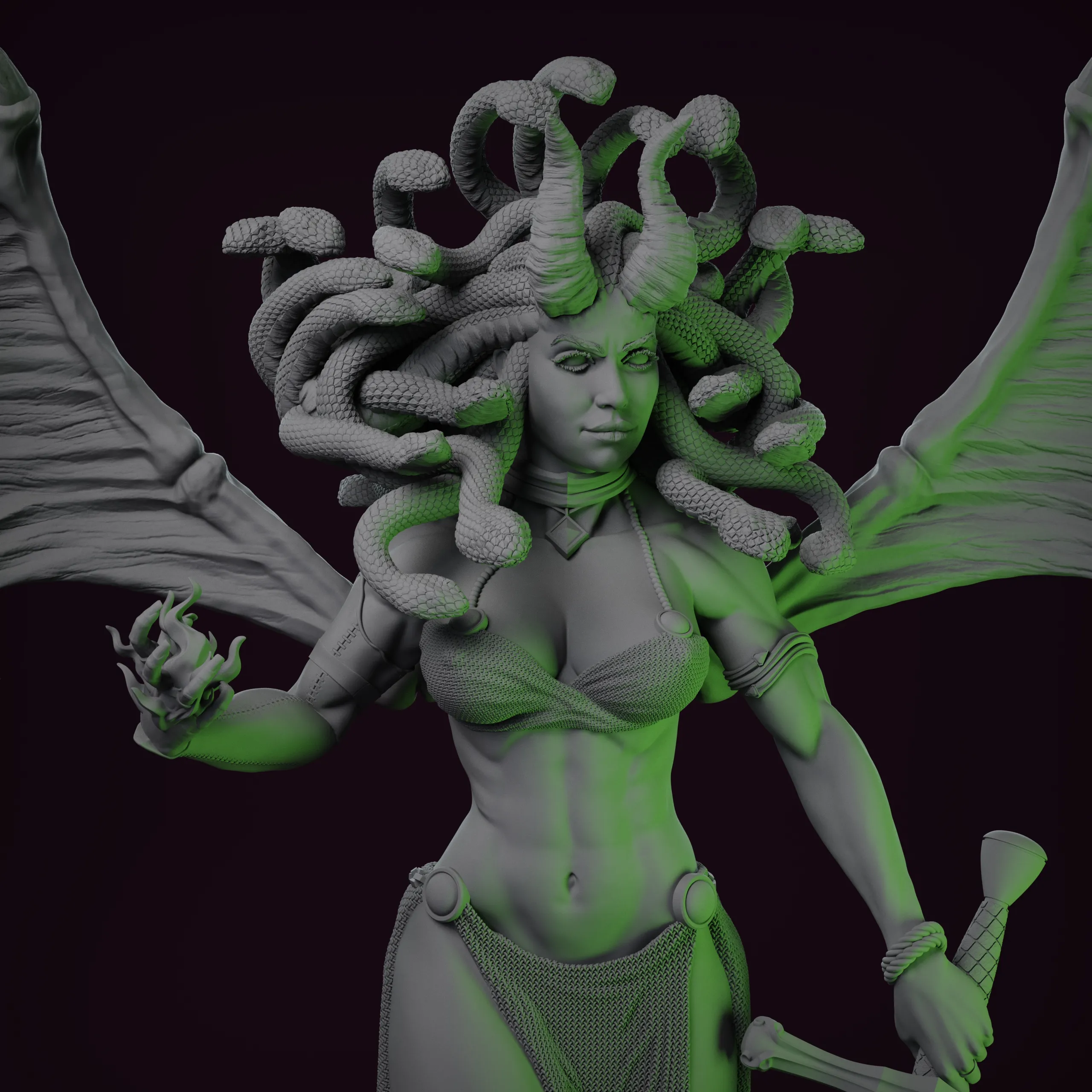 Succubus Medusa - Tabletop game miniature