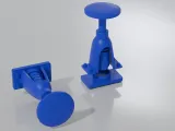 Train rod buffer with spiral spring-2