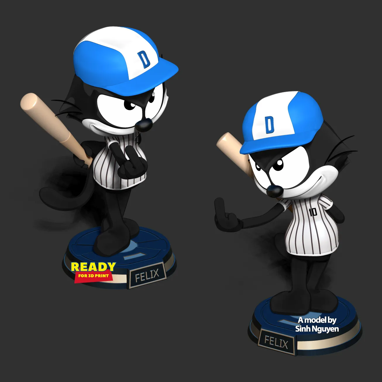 Felix the cat - baseball