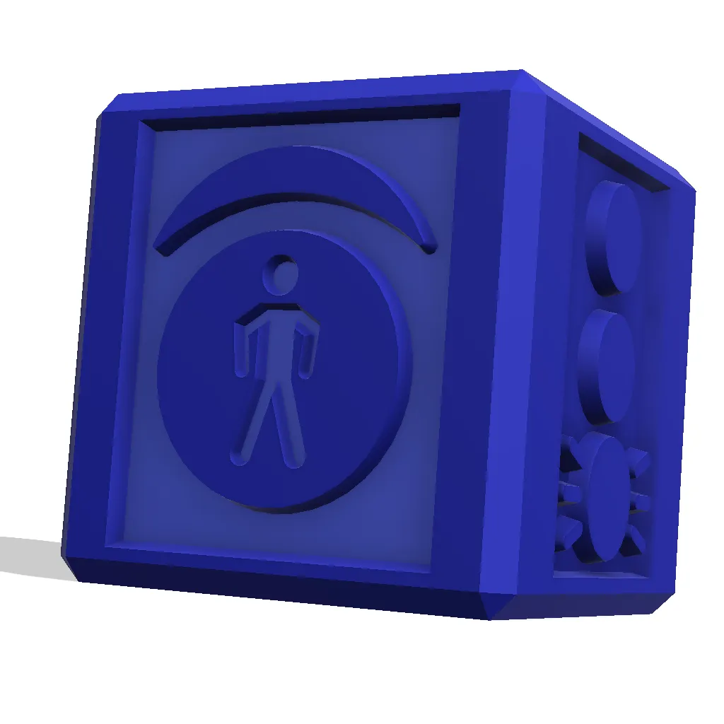Educational Traffic lights Stamp Cube for sensory play