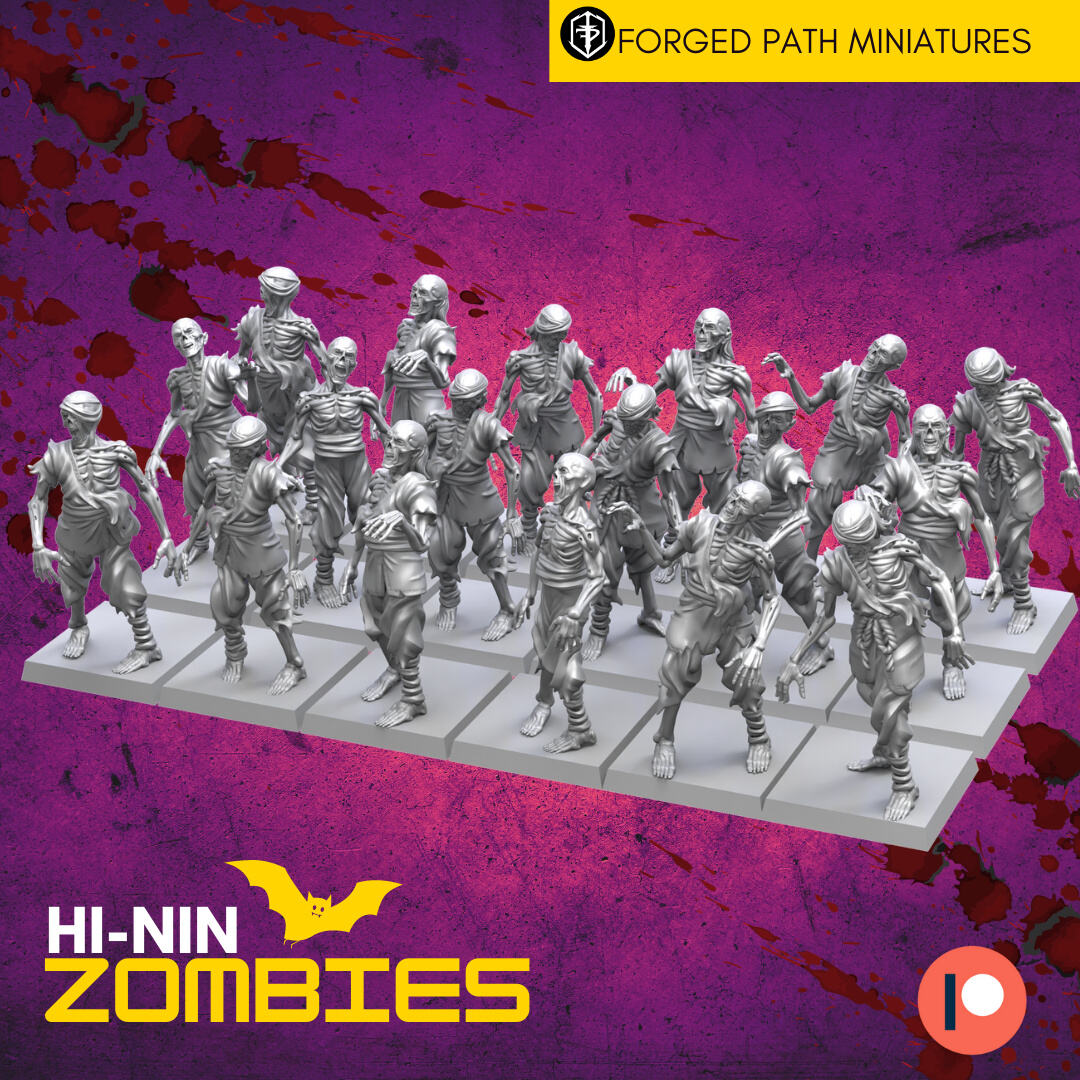 Hi-Nin Skeleton Zombies-0