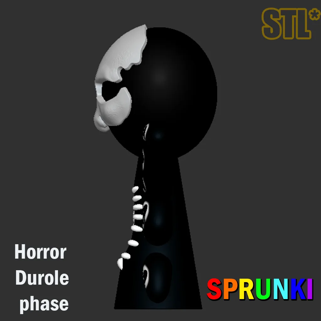 Sprunki Incredibox Horror Durole phase STL 3D Character