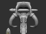MYTHOSAUR HAIR CLIP 3D DIGITAL FILE DOWNLOAD-1