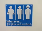 Funny Wash Your Hands Alien Sign for Bathroom-0